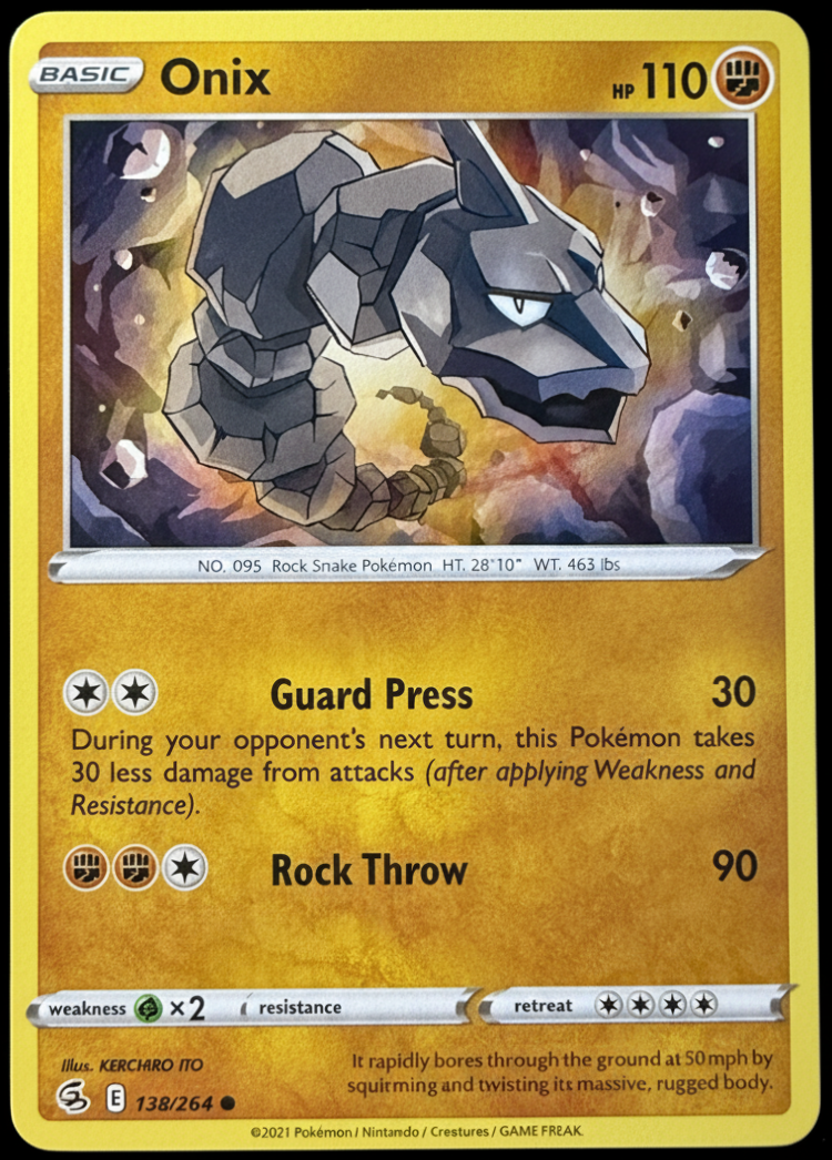 Specimen 9: Onix from Sword & Shield – Fusion Strike