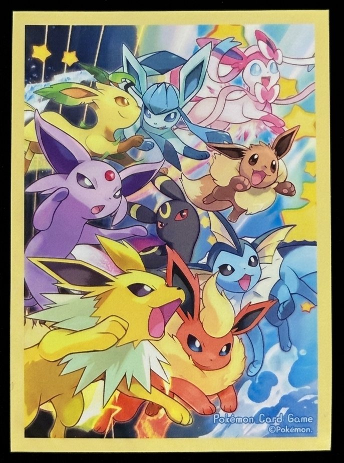 Eeveelutions Sleeve – A vibrant ensemble from the Pokémon Card Game accessory line